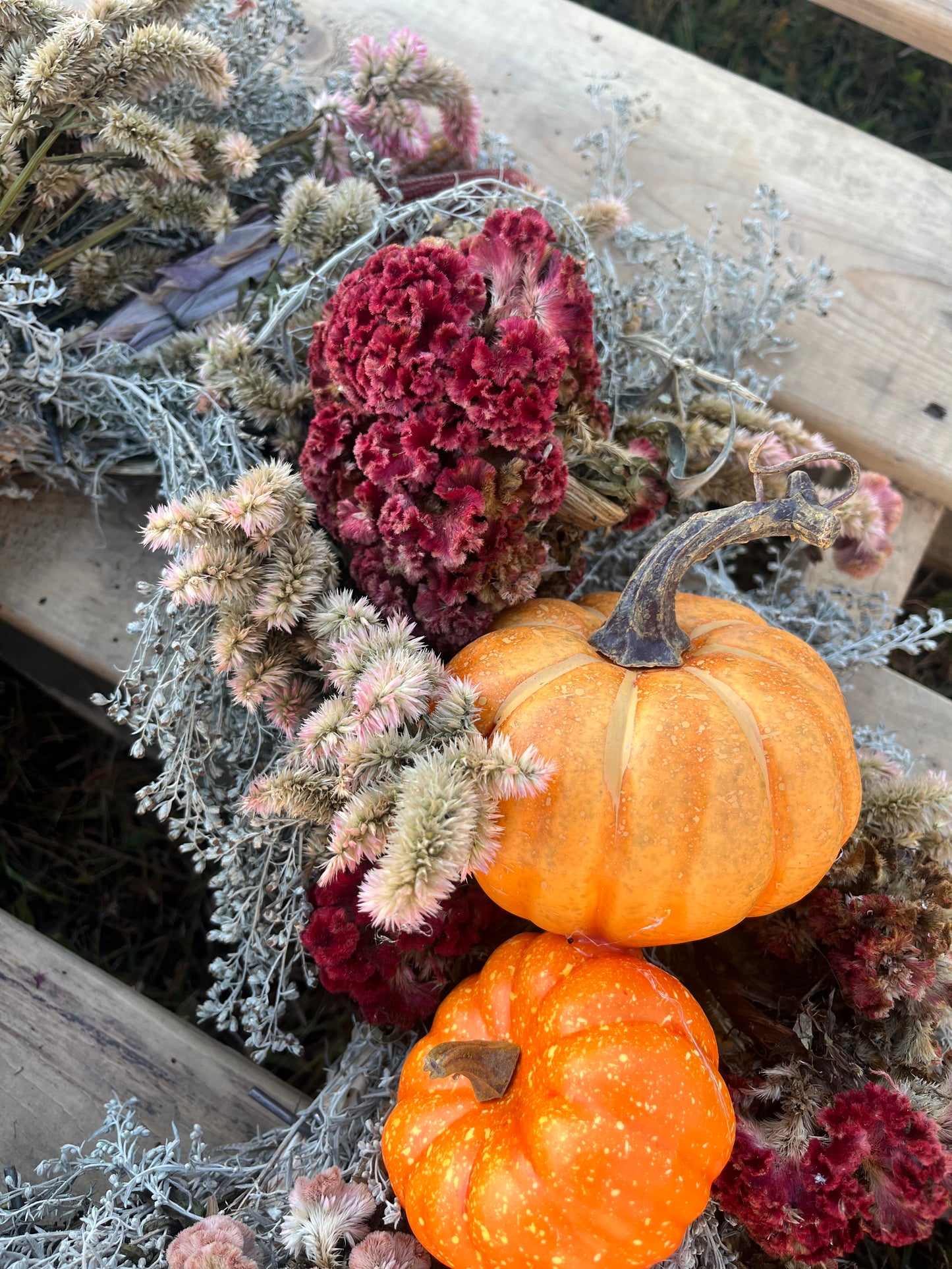 Hand Tied Wildflower Wreath - Various Colors $65.00
