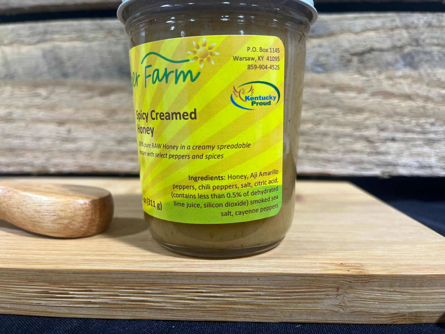 Spicy Creamed Honey 11oz.