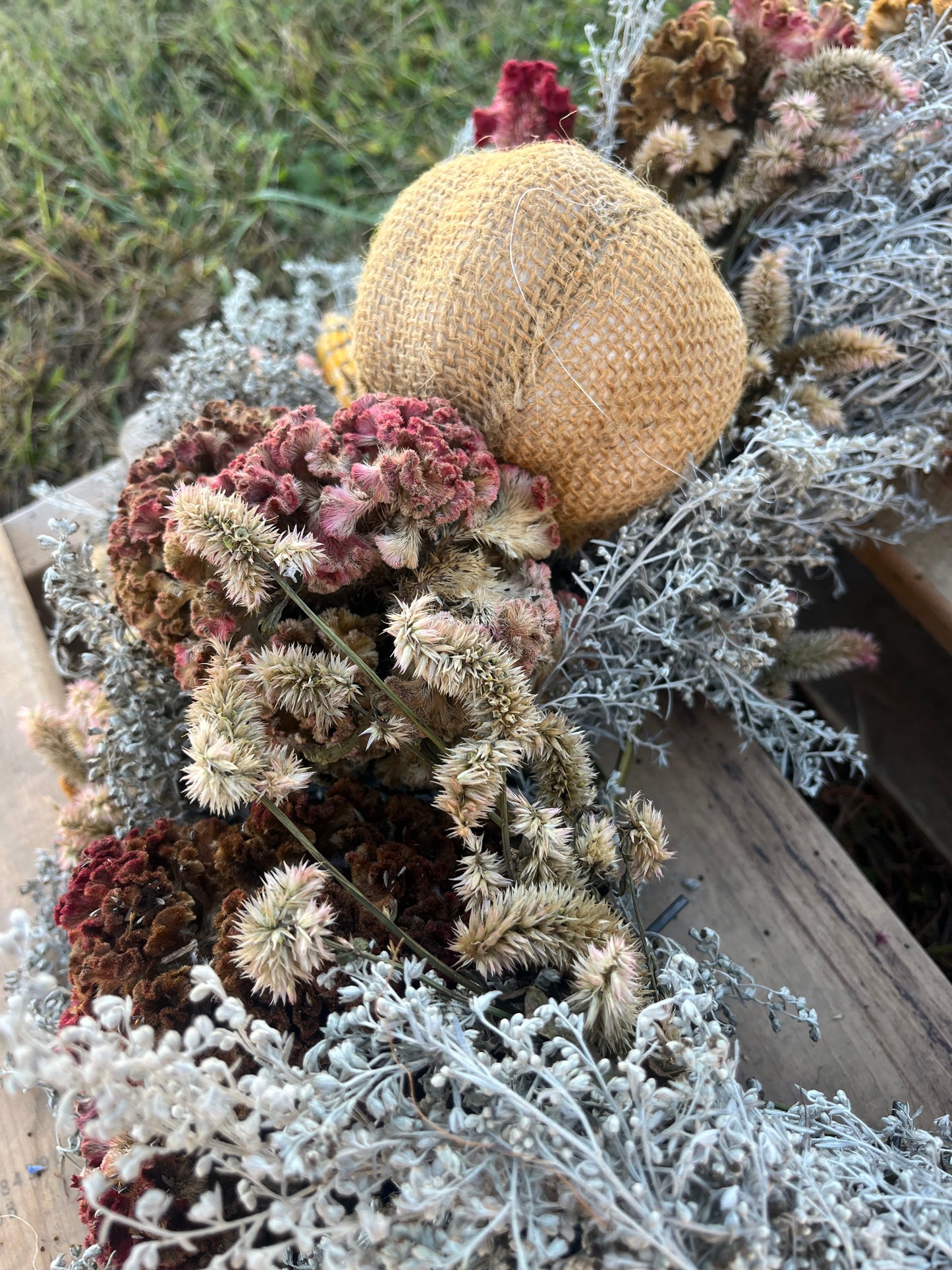 Hand Tied Wildflower Wreath - Various Colors $65.00