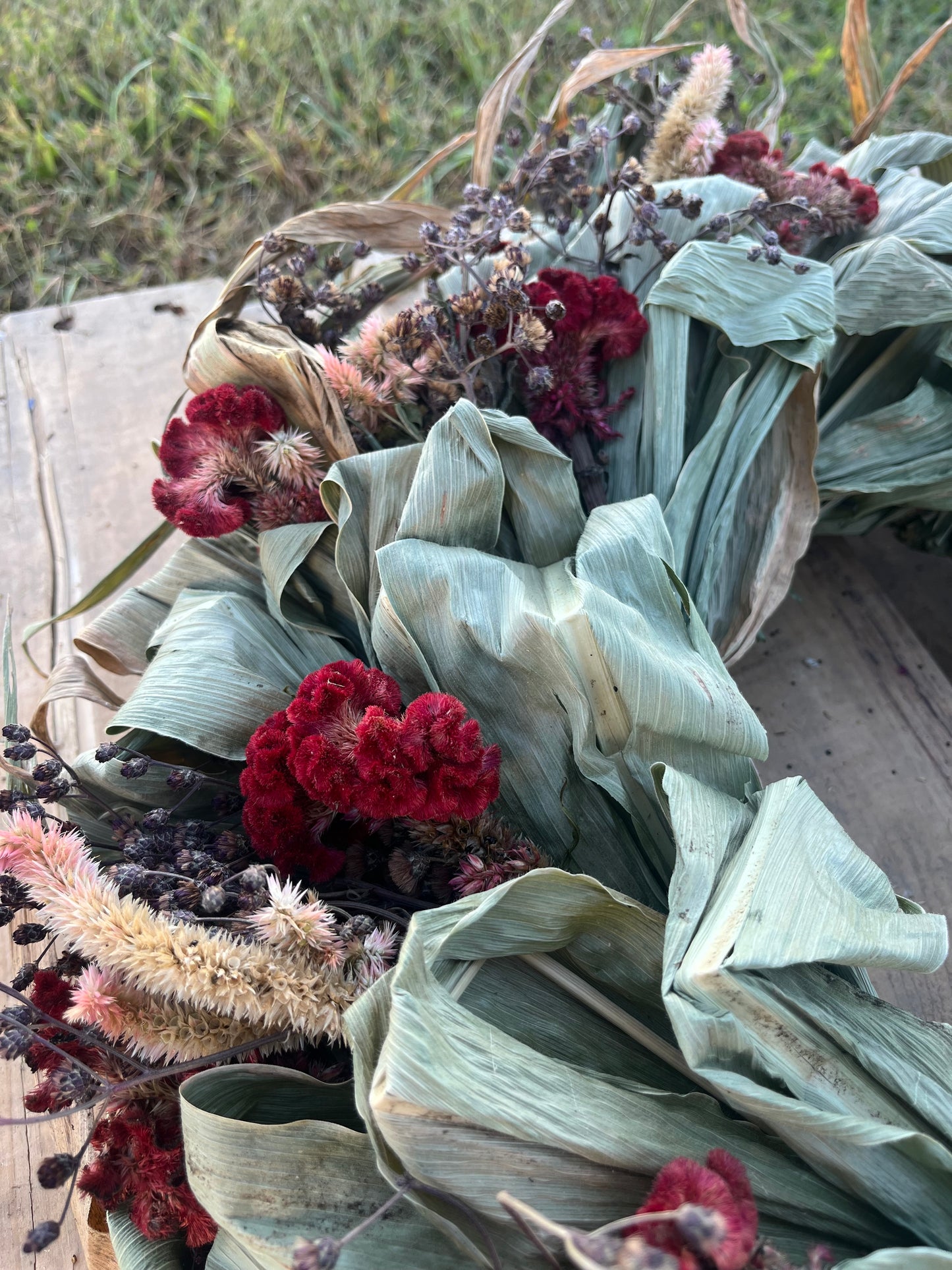 Hand Tied Fall Corn Wreath - Various Colors $65.00
