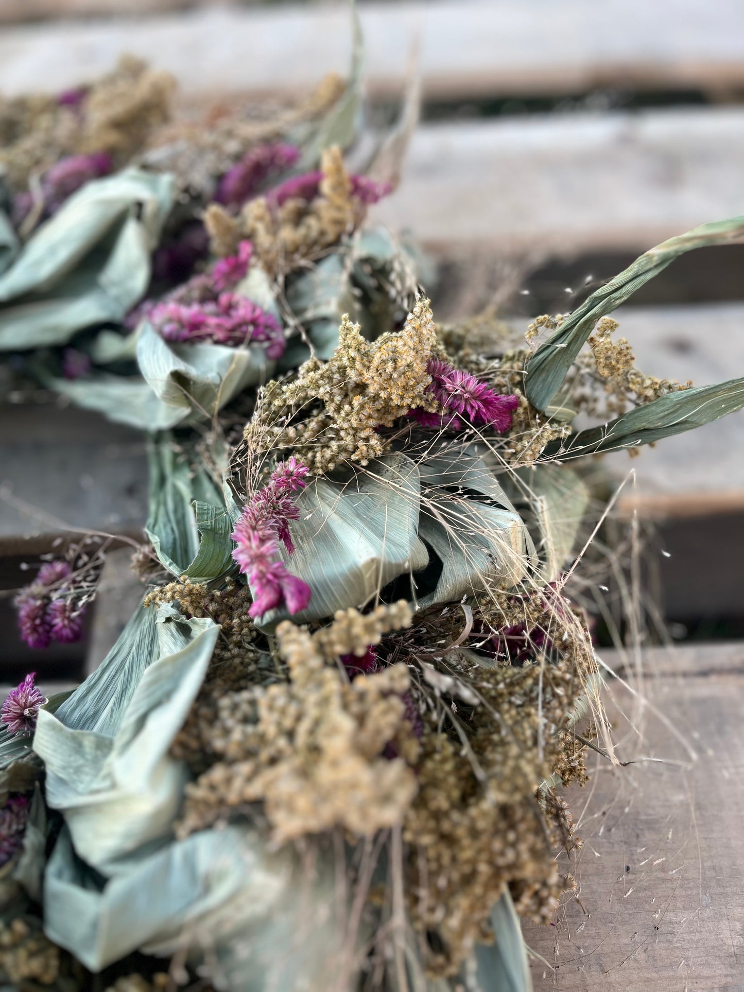 Hand Tied Fall Corn Wreath - Various Colors $65.00
