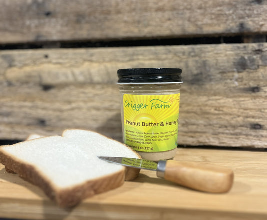 Peanut Butter Fluff Creamed Honey – 10 oz Jar