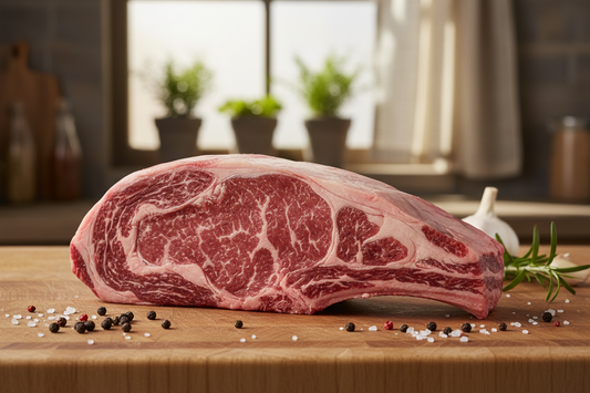 Ribeye Steak with the Bone In it 